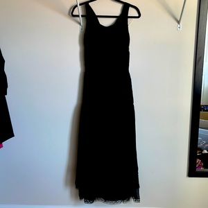 XXS Chanel Boutique never worn black sheer maxi dress